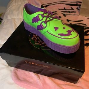 Strange cvlt green/purple krypt shoes size US 8